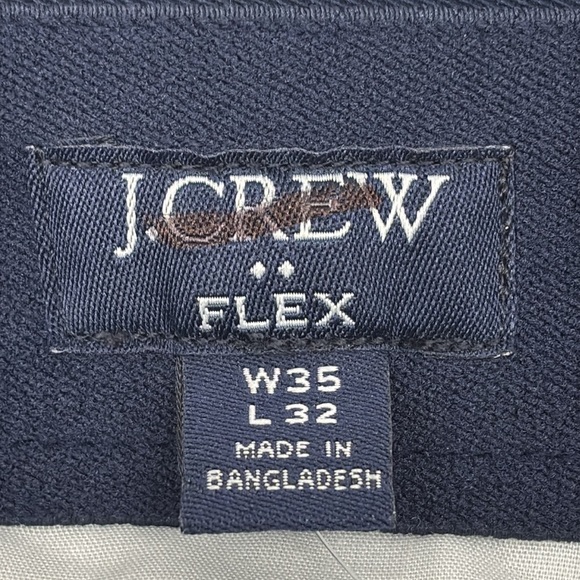 J Crew Factory Straight-fit TruTemp365® navy chino pant size 35x32 NWT BZ231 - Picture 7 of 16